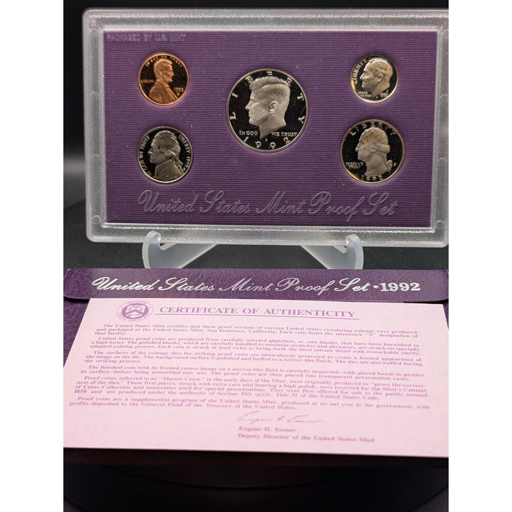 1992 U.S. Mint Proof Set — OGP w/ COA